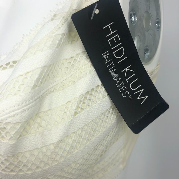 Heidi Klum Maternity Nursing Bra White Mesh 34D - Picture 6 of 7